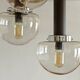 Mcm pendant light  space age accent hanging mid century modern lamp 1980's