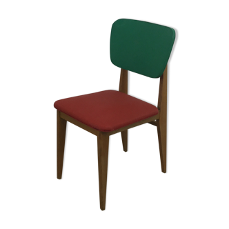 Chaise bicolore des années 60