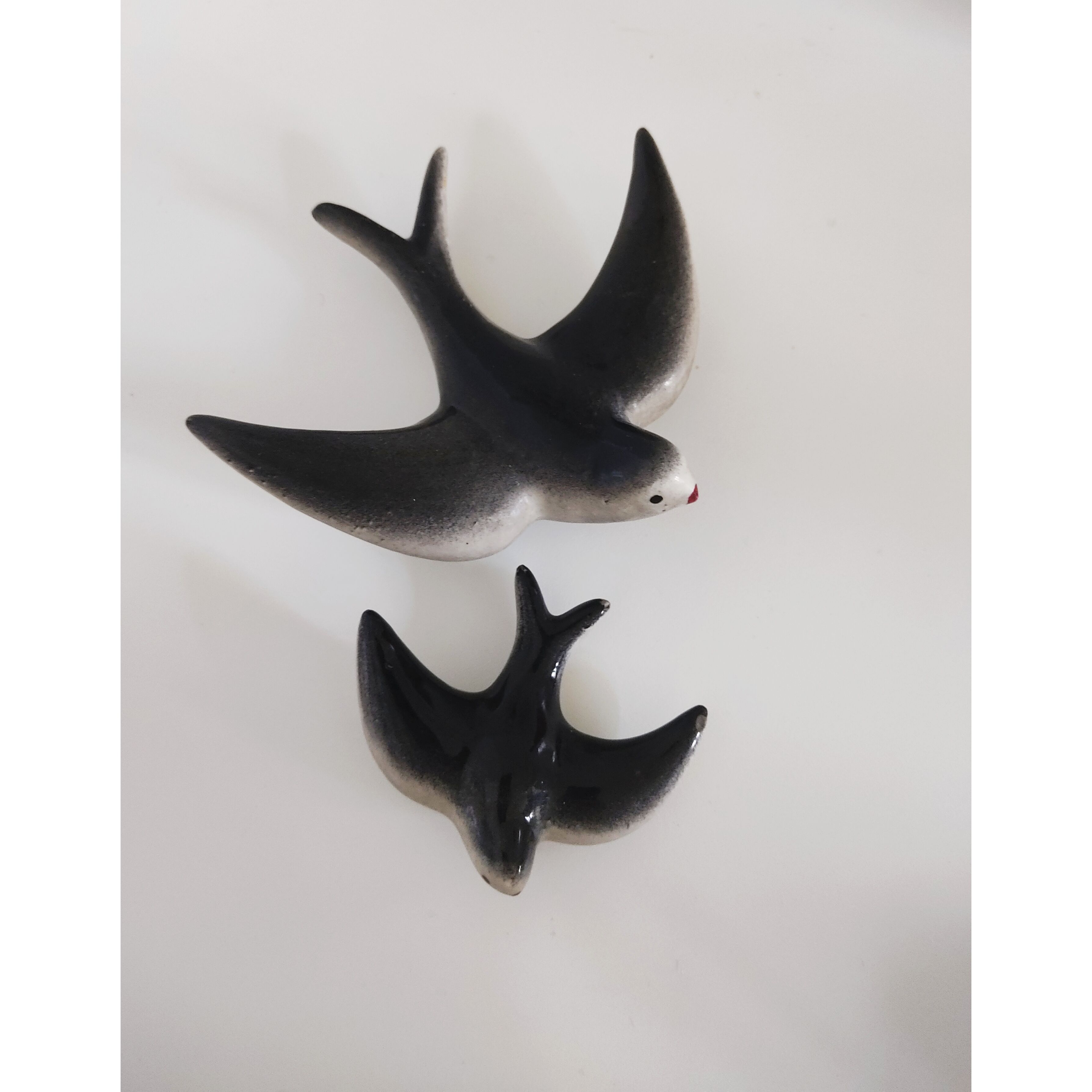 Ceramic swallows 70s
