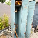 Vintage metal industrial wardrobe