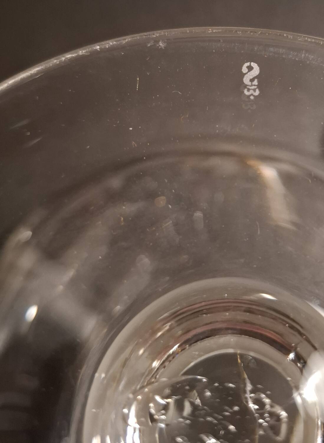 Crystal fruit bowl with 6 small bowls