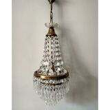 Cut glass stamped chandelier