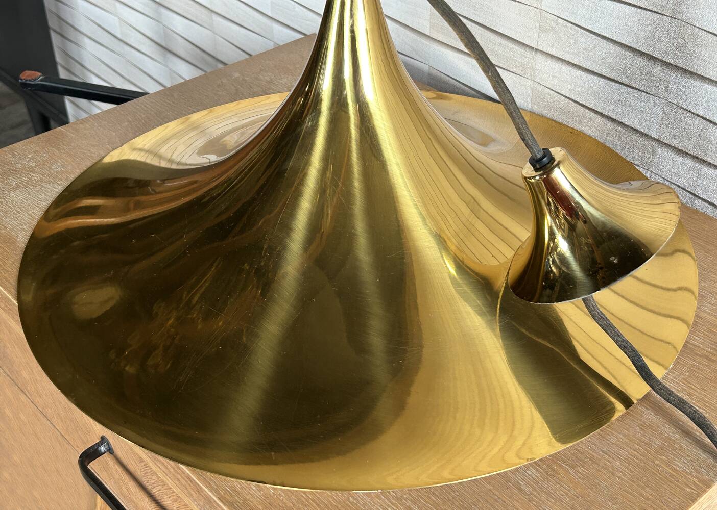 "Semi" pendant lamp by Claus Bonderup & Torsten Thorup by Fog & Morup, vintage, Denmark, year 1968.