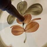 Gien France Cheese Board Orange Green Flower