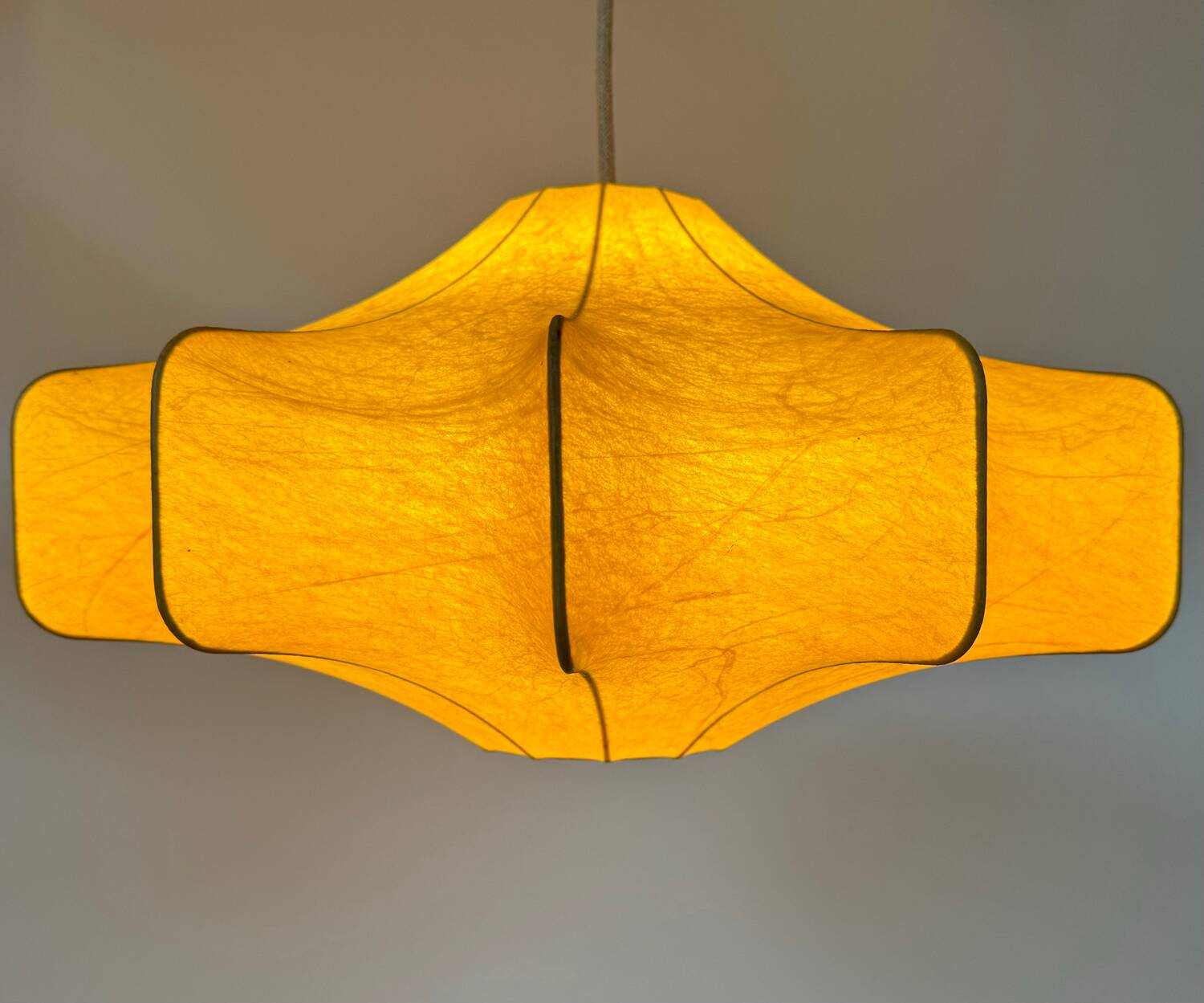 Large cocoon pendant light, 60s