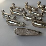 18 porte-couteaux en métal Canard
