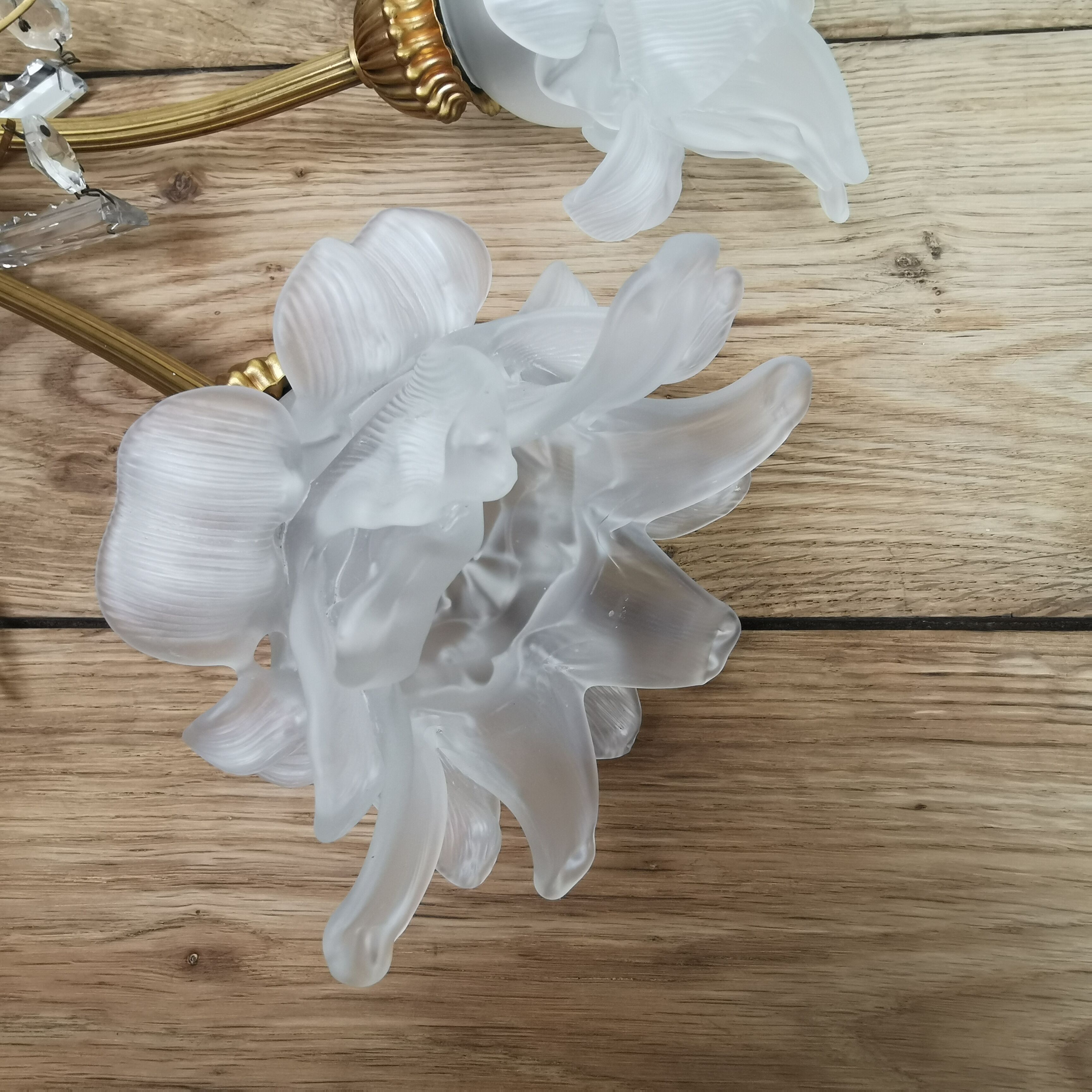 Double bronze sconce