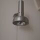 Wall lamp in brushed metal, design 1970