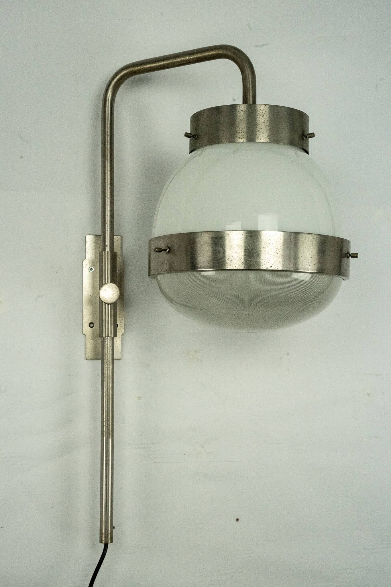 Pair of Delta wall lamps by Sergio Mazza for Artemide. Italy 1960sPair of D
