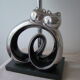 Vintage lamp the cats