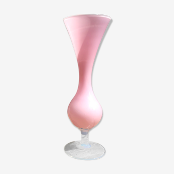 Soliflore en opaline rose