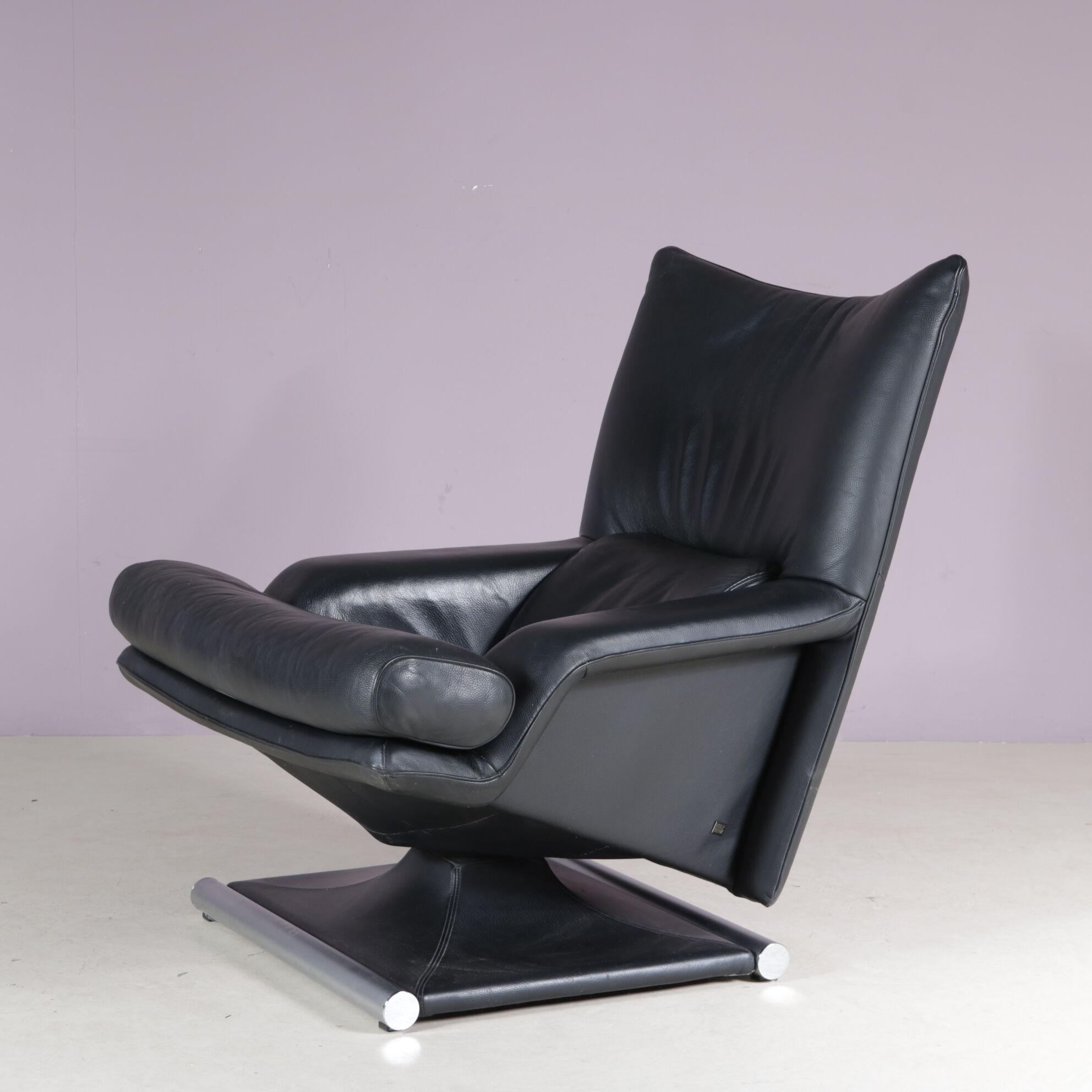 1980s lounge chair by Mathias Hoffman for Rolf Benz, Germany