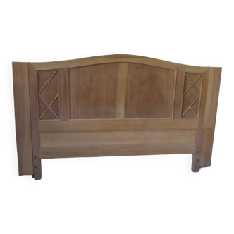 Headboard for a 160 bed in solid walnut. Unique piece made from old elements.