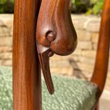 Empire Style Mahogany Swan Neck Bench