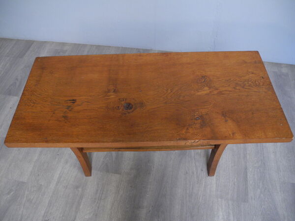 Table basse avec plateau vintage en bois année 1960/1970