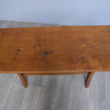Coffee table with vintage wooden tray year 1960/1970
