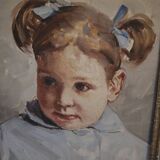Oil on canvas portrait