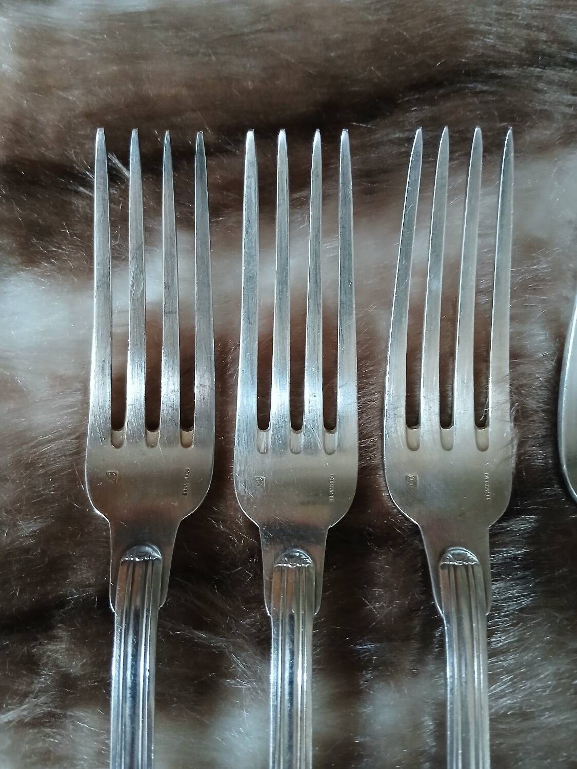 14 antique silver-plated cutlery sets