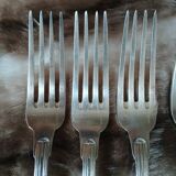 14 antique silver-plated cutlery sets