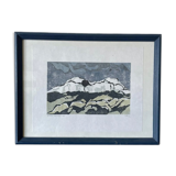 Gravure montagnarde de Sylvain Schimek