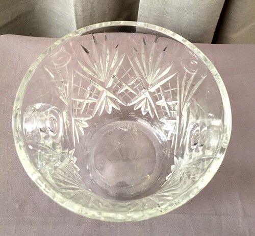 Crystal champagne bucket from st louis modele chantilly