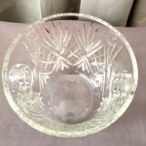 Crystal champagne bucket from st louis modele chantilly