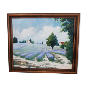 Aquarelle provençale signée