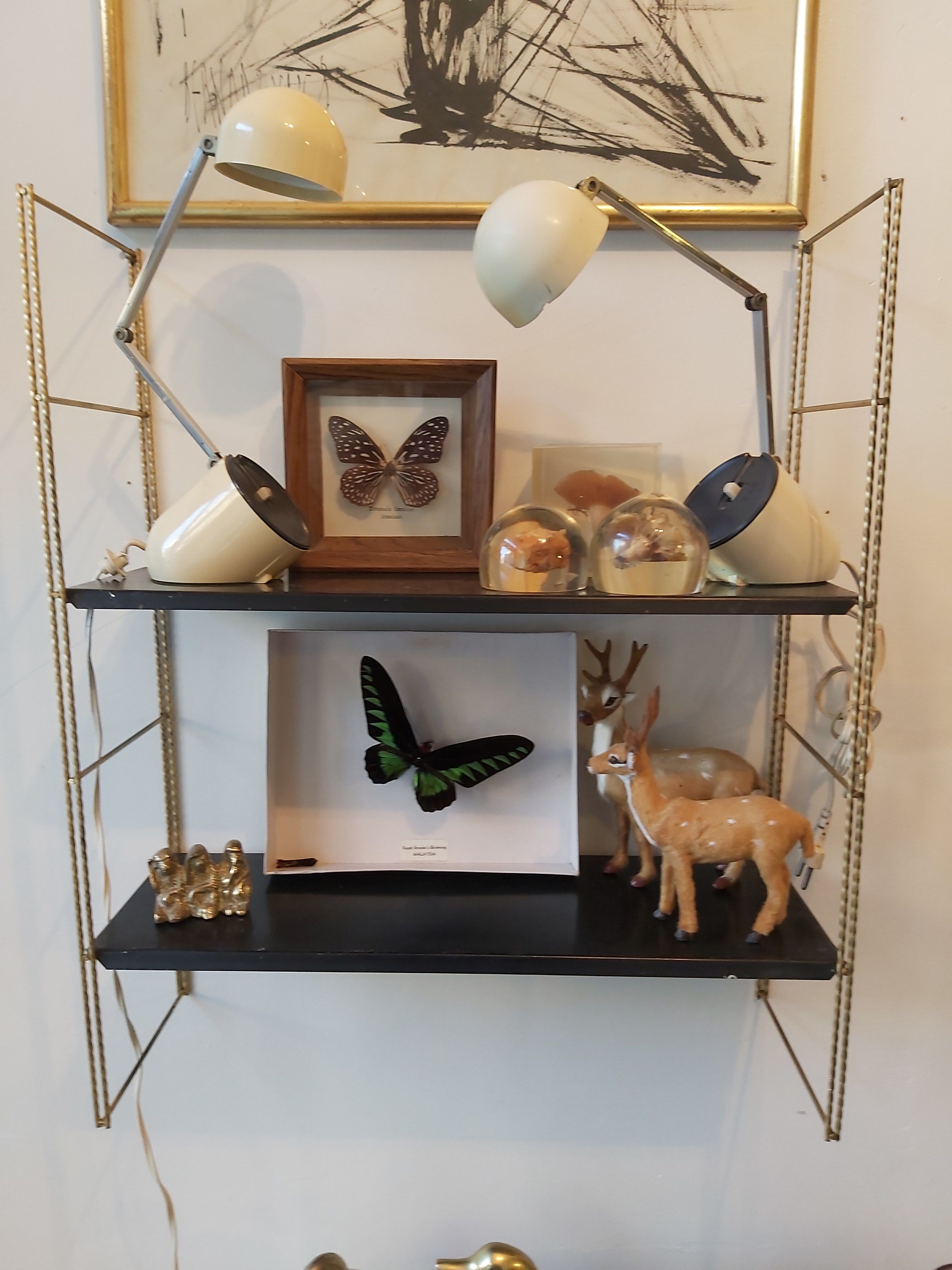 Vintage metal wall shelf