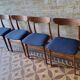 Set of 4 Schionning and Elgaard teak dining chairs, Denmark 1960s