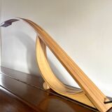 Lampe minimaliste en bois 1980