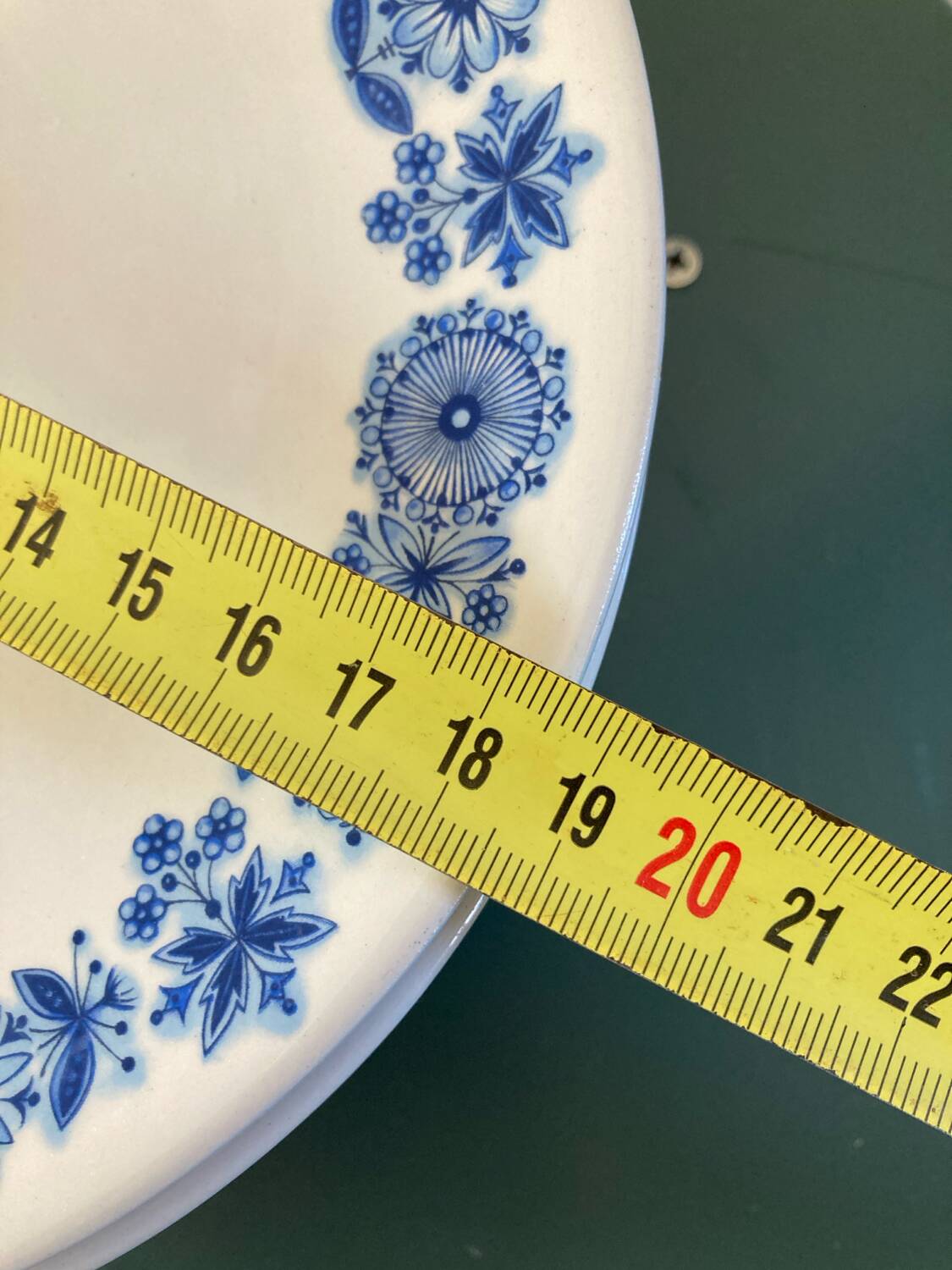 Assiettes à dessert en faïence de Luneville Blue Flowers