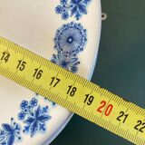 Assiettes à dessert en faïence de Luneville Blue Flowers