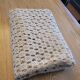 Crochet bedspread in string color