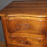 Eighteenth-century walnut crossbow commode.