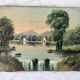 Vintage river oil on canvas