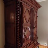 Louis XIII walnut period cabinet