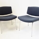 Set of 6 chairs "conseil" of Pierre Guariche for Meurop 1960
