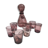 Blown glass Biot orangeade service