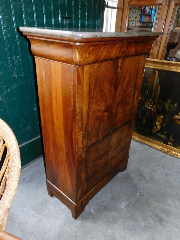 Secretary louis philippe in walnut