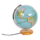 Columbus Duplex illuminated globe on a wooden base, 1980s