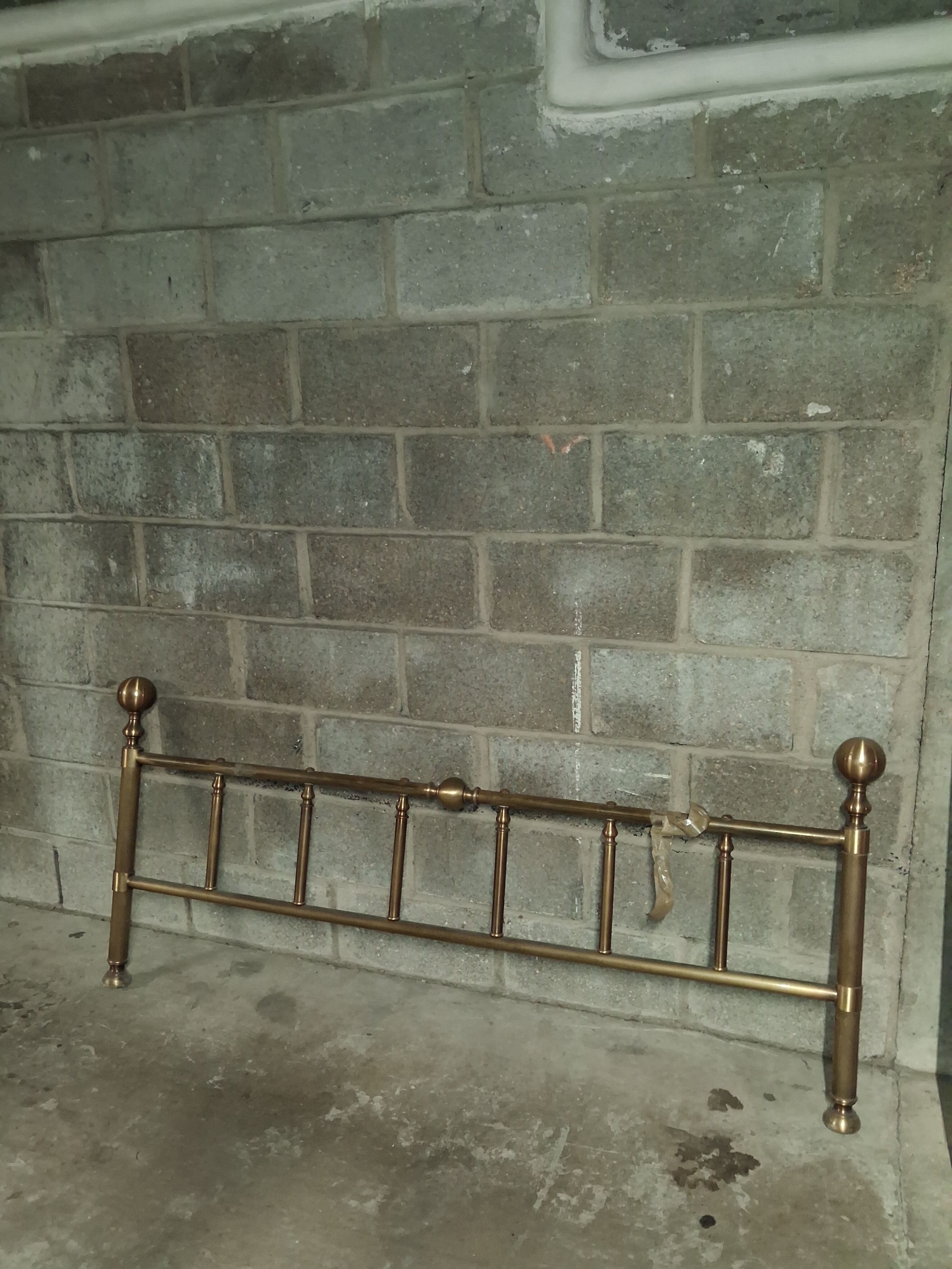 Lit 160x200 vintage Casa Riva Cantù LAITON MASSIF 1970