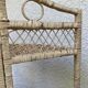 Vintage rattan corner shelf