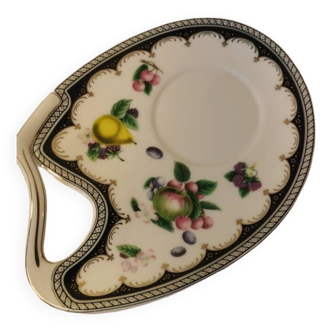 Snack plate, the leonardo collection, autumn fruits, art deco shape