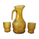 Pastis service Pitcher and amber glasses