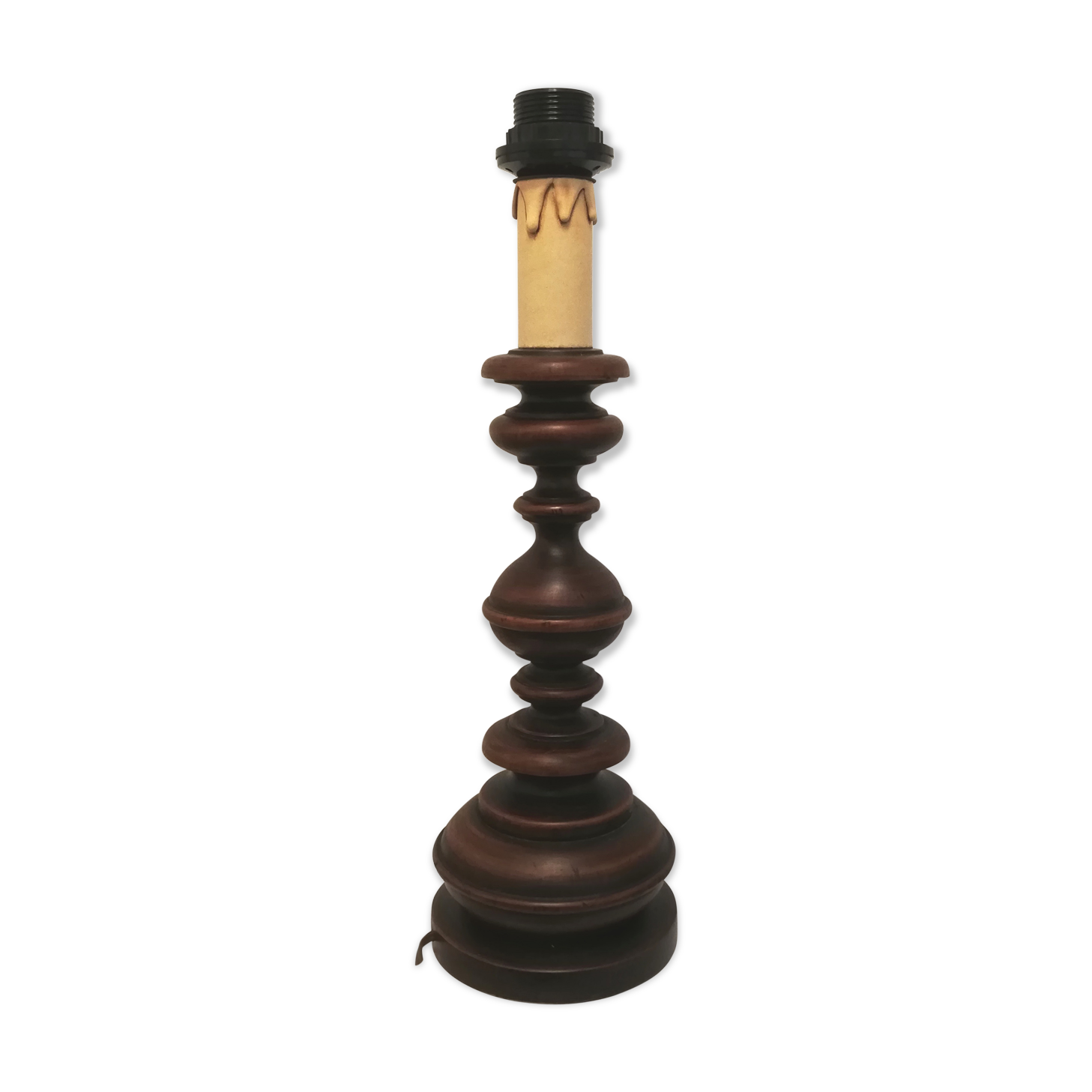 Vintage wooden lamp foot