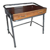 Bureau tubulaire chromé années 50-60