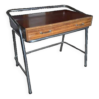 Bureau tubulaire chromé années 50-60