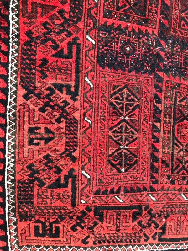 Carpet former Turkmen Belutch done Afghan hand 94 X 184 CM
