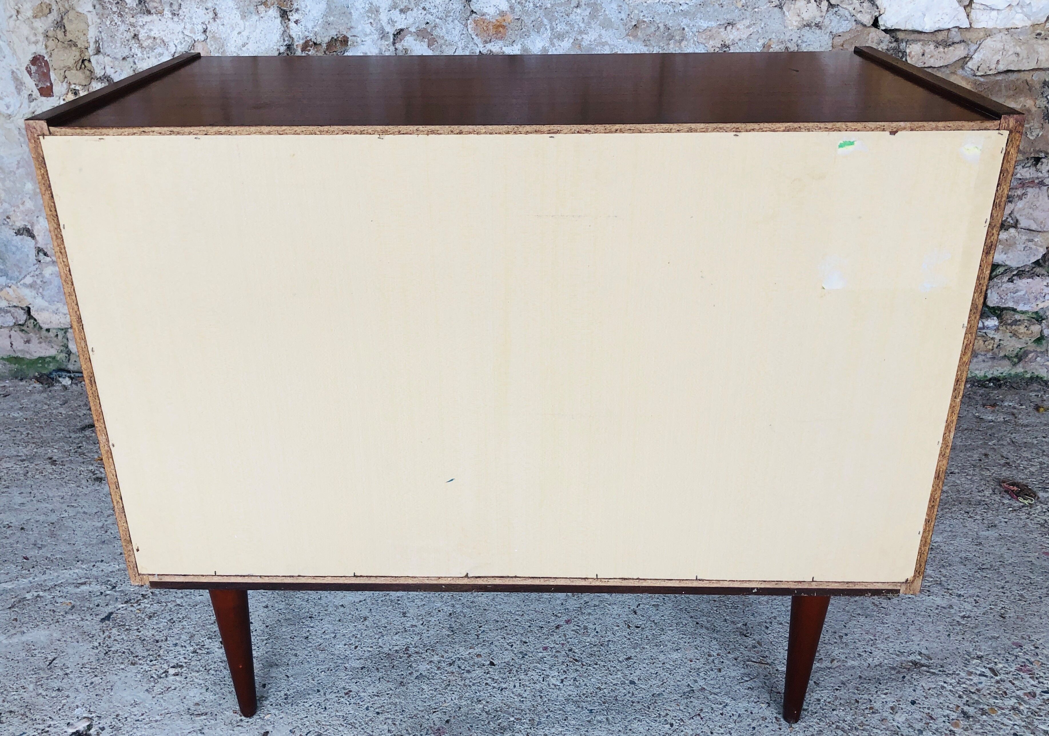 Vintage storage furniture has two doors 60/70