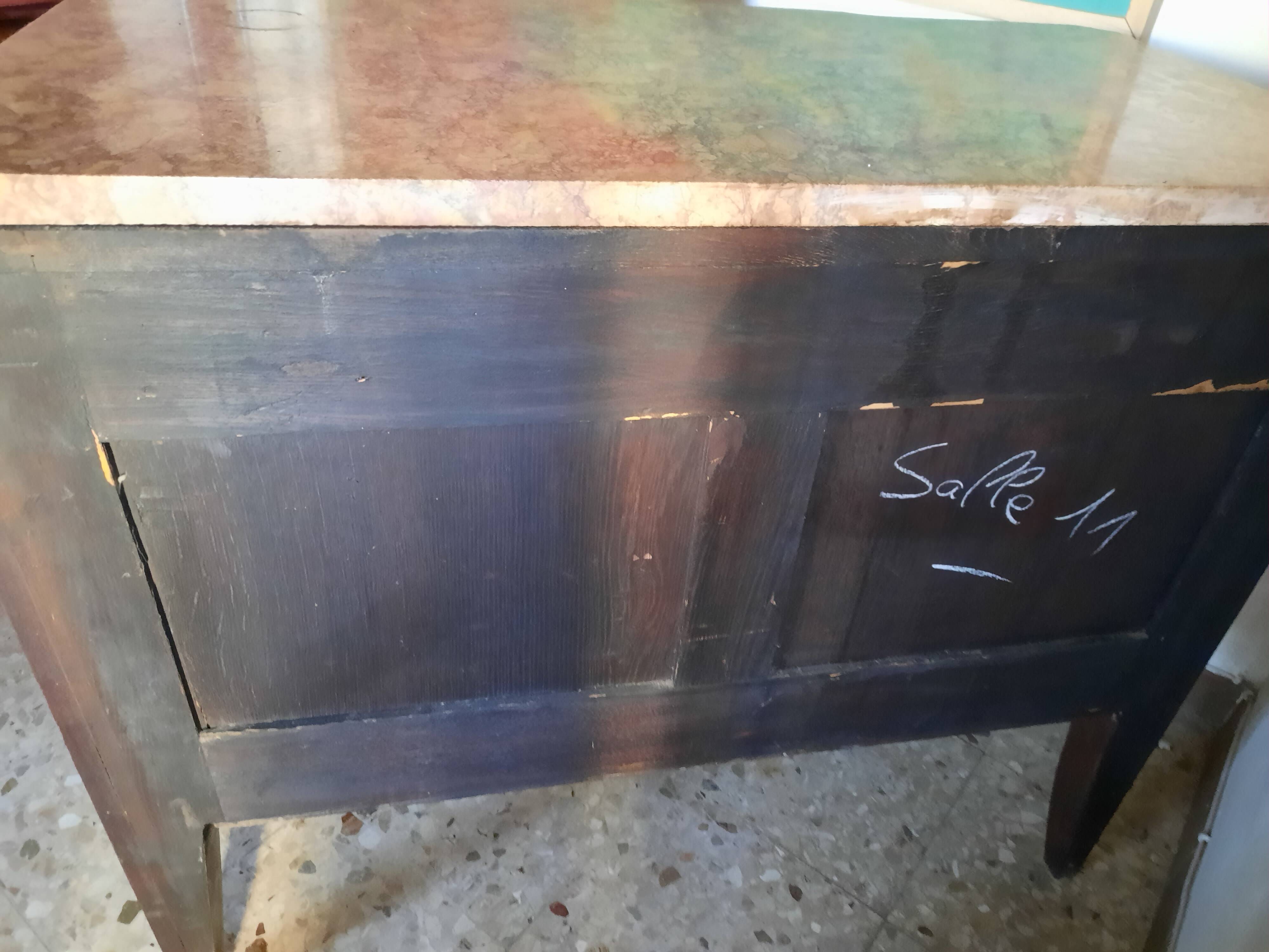 Louis XV-Louis XVI Transition style marquetry chest of drawers